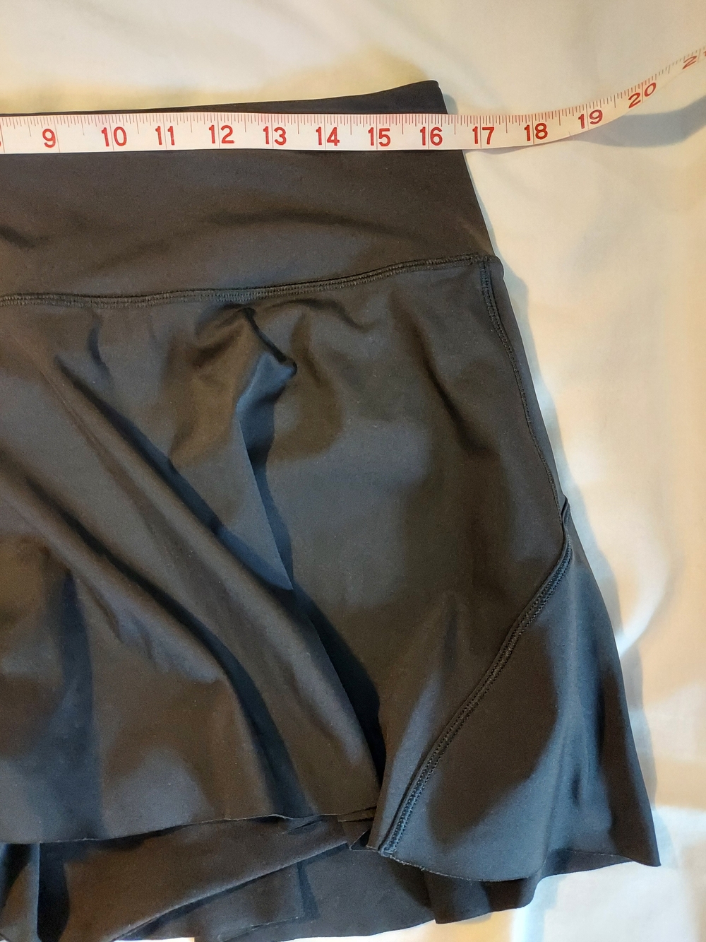 Athleta Black Ace Tennis Skort Pleated Athletic Mini Skirt Size L - Picture 5 of 9